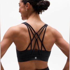 New Athleta Perfect Form Black Bra Size Large Best for D-DD Cups.